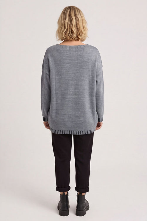 Harper Knitted Jumper Mid Grey – image 2 of 6