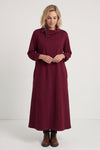 Wanda Zip Polo Cotton Dress Wine – image 2 of 6