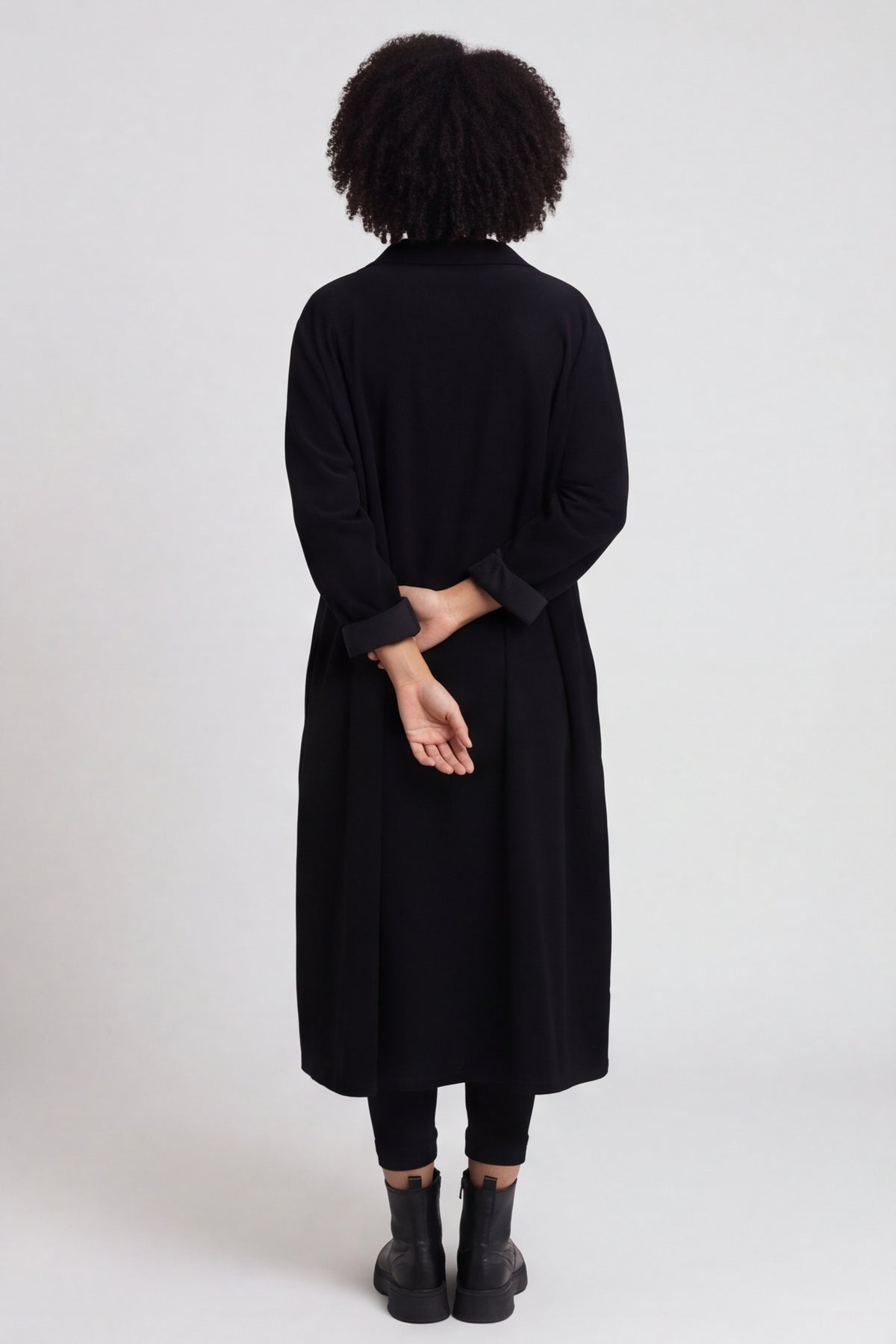 Amina Needlecord Dress Black – image 2 of 6