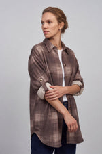 Calla Print Over Shirt Cocoa Cocoa - Calla Print Over Shirt – image 2 of 6