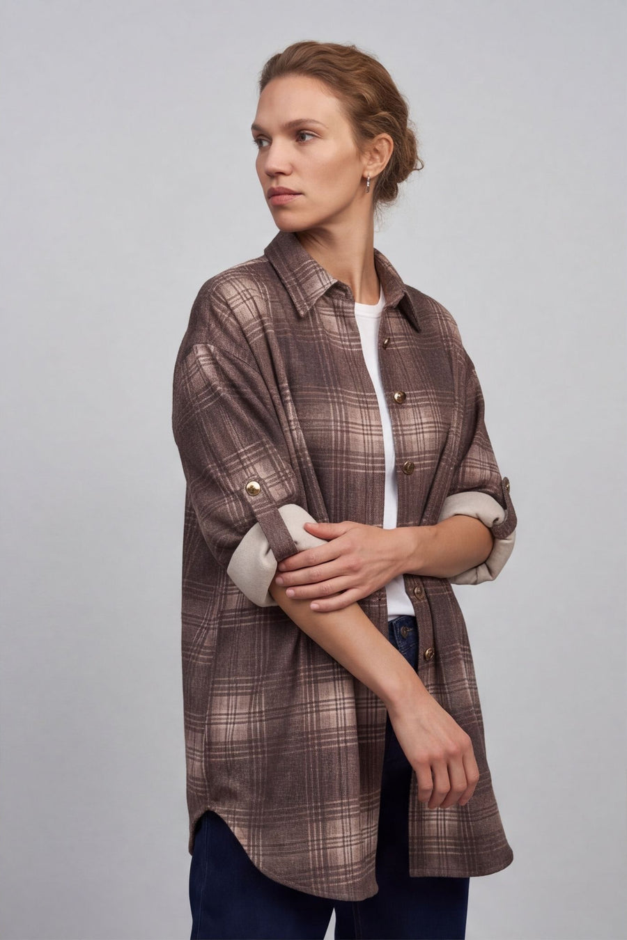 Calla Print Over Shirt – image 2 of 6