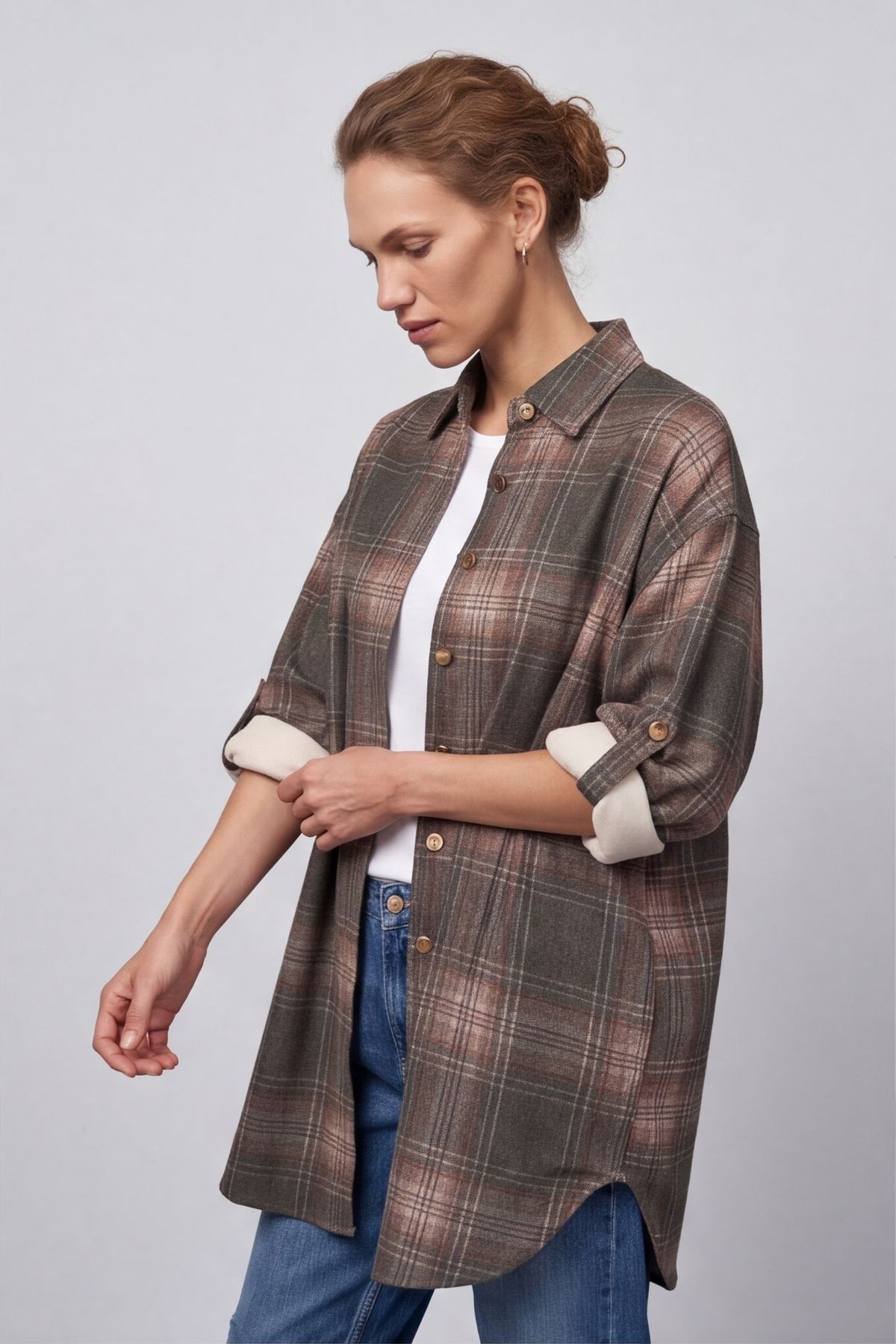 Calla Print Over Shirt – image 2 of 6
