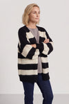 Kennedy Stripe Knitted Cardigan Black – image 2 of 6