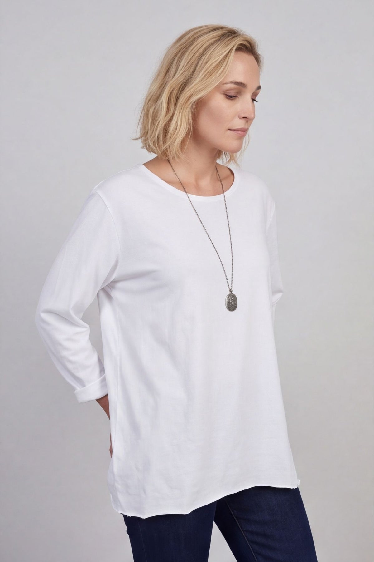 Amber Cotton Top White – image 2 of 6