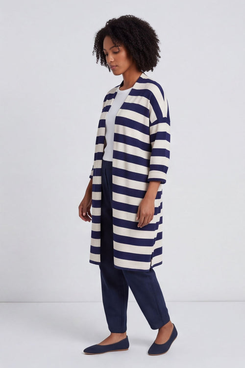 Lizzie Stripped Longline Cardigan – image 2 of 5