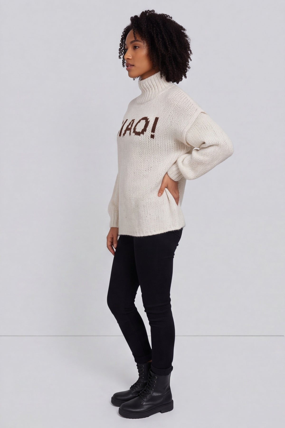 Ciao Knitted Jumper Stone – image 2 of 6