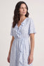 Etienne Floral Wrap Dress Light Blue – image 1 of 5