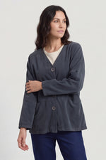 Kristen Needlecord Jacket Mid Grey Mid Grey - Kristen Needlecord Jacket Mid Grey – image 1 of 4