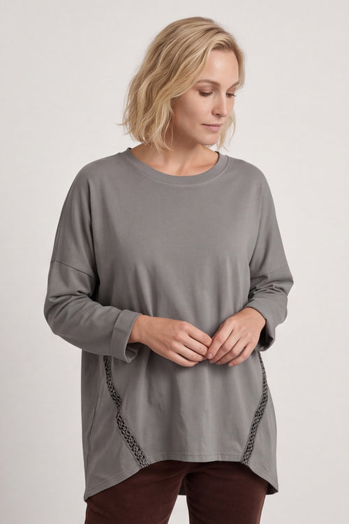 Edwina Cotton Top Mocha – image 2 of 6
