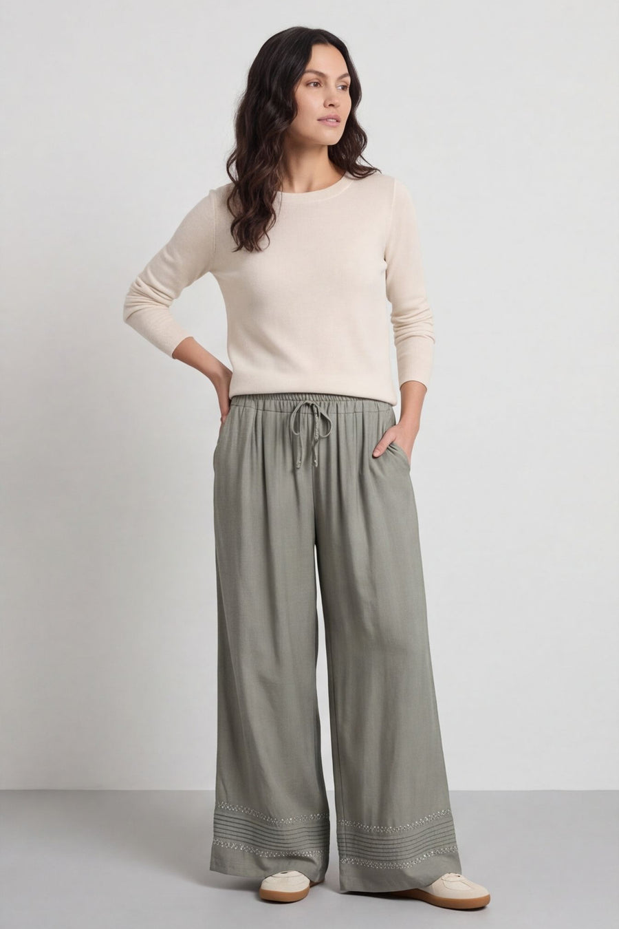 Kiki Trousers Khaki – image 1 of 4