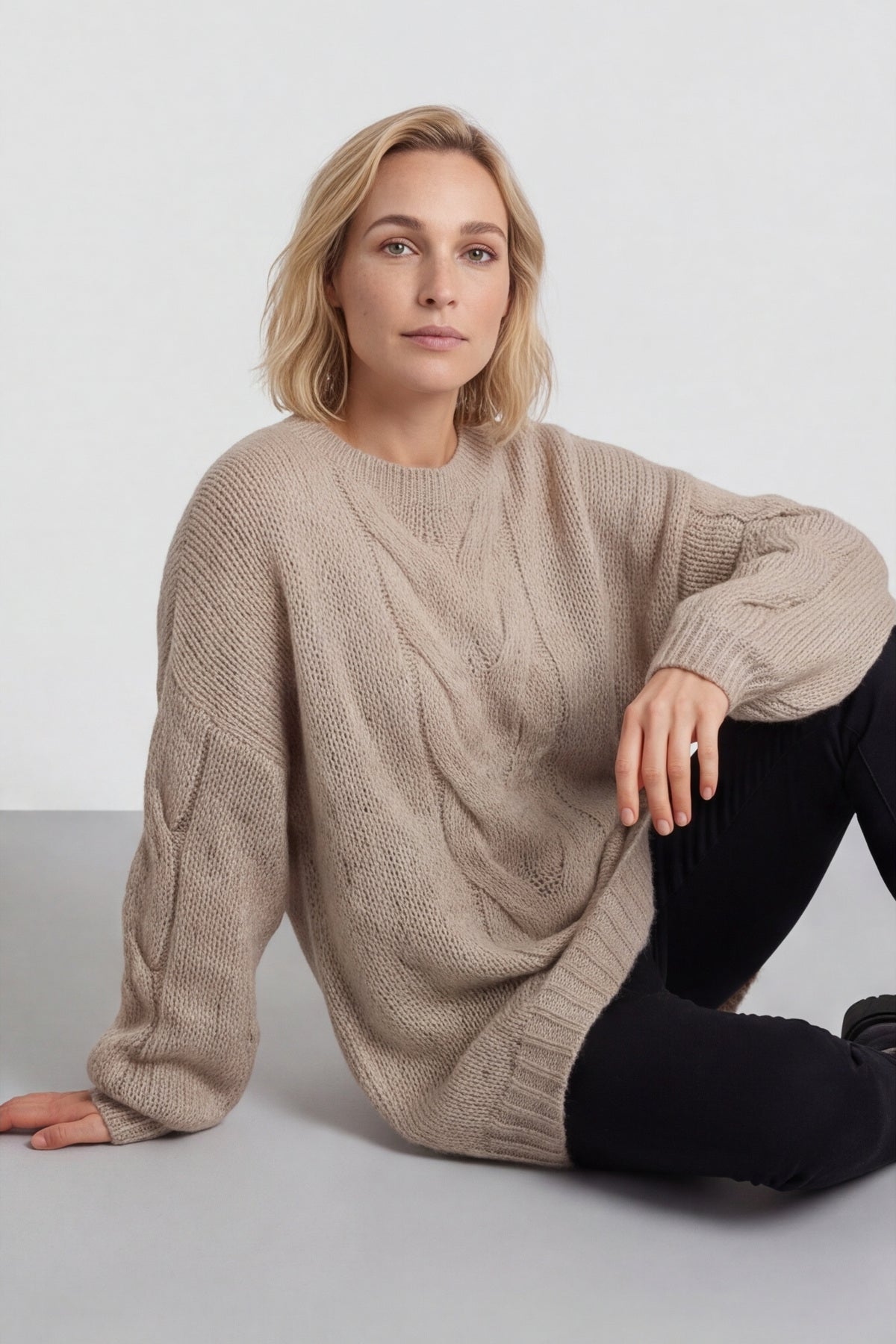 Layne Knitted Jumper Mocha – image 2 of 6