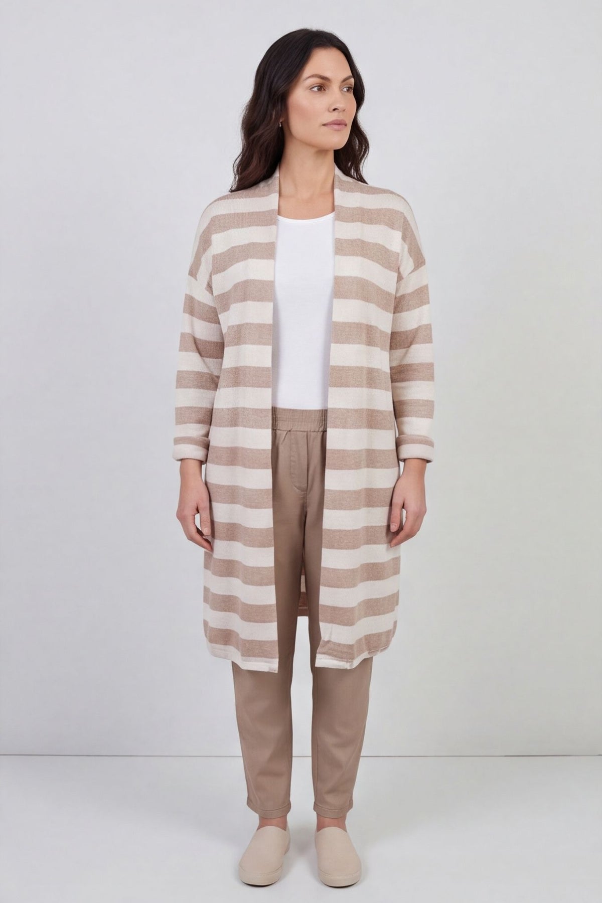 Lizzie Stripped Longline Cardigan – image 2 of 6