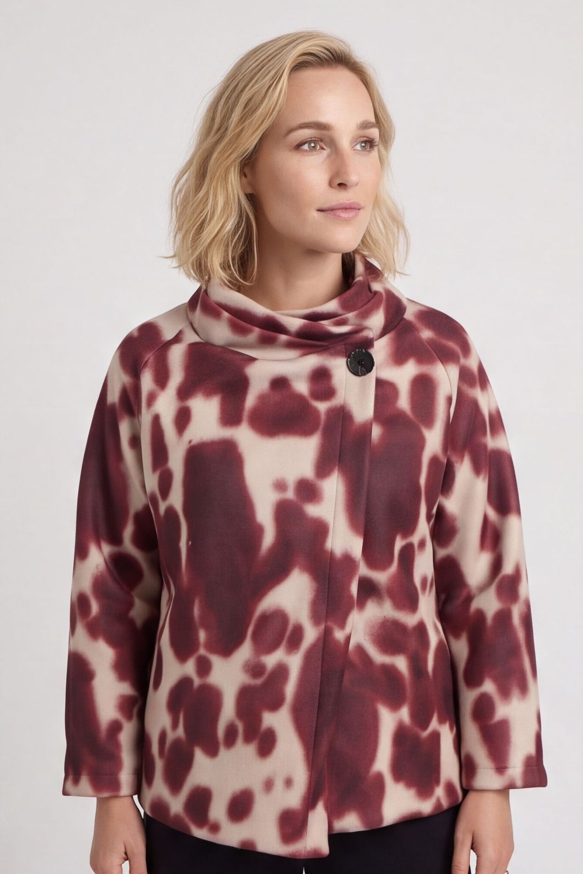 Cadence Swing Jacket Wine – image 1 of 5