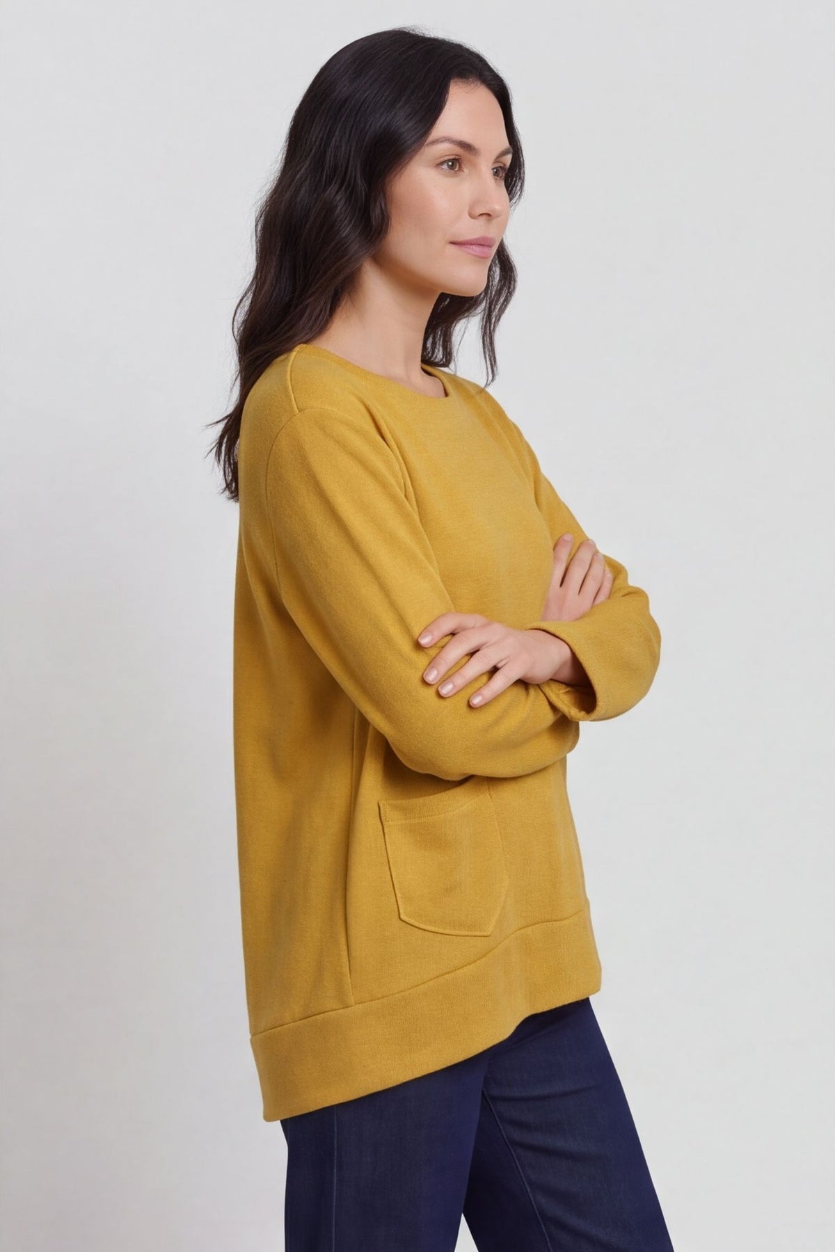 Codie Wool Top Yellow – image 2 of 4