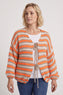 Merlyn Stripe Tie Knitted Cardigan Orange – image 2 of 6