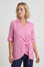 Shyla Gingham Wrap Cotton Top Fuchsia – image 2 of 6