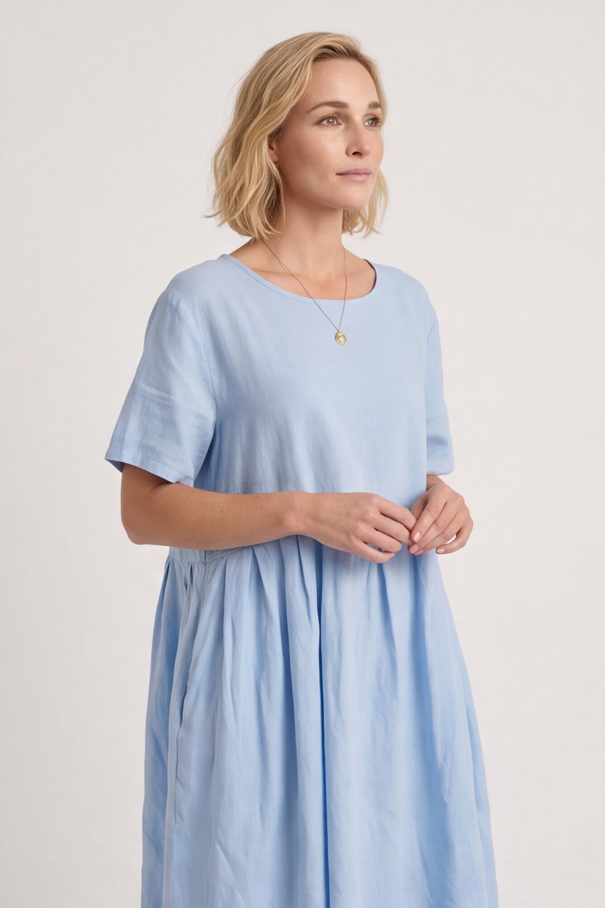 Zouch Linen Cap sleeve Dress – image 2 of 6