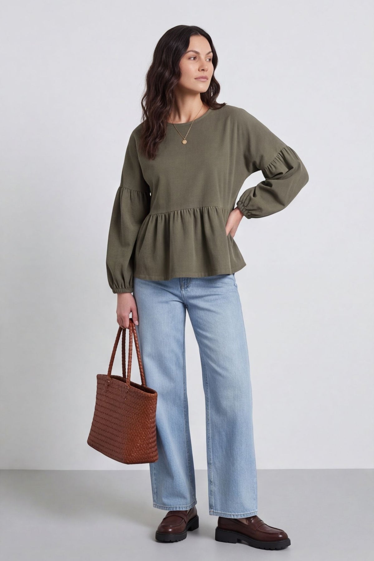 Bella Needlecord Tiered Top – image 2 of 5