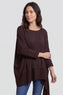 Margie Dip Side Cotton Top Cocoa – image 2 of 6