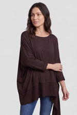 Margie Dip Side Cotton Top Cocoa Cocoa - Margie Dip Side Cotton Top Cocoa – image 2 of 6