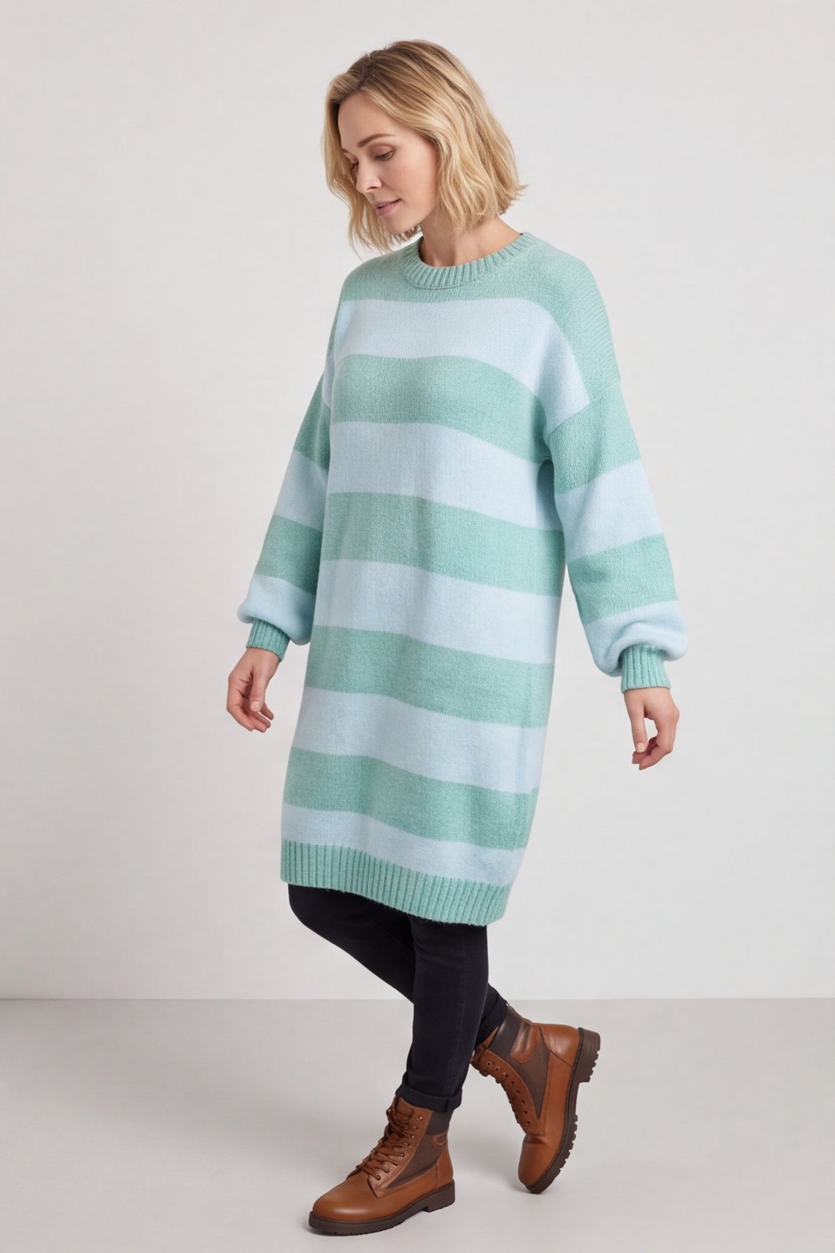 Osanna Stripe Knitted Jumper Light Blue – image 2 of 6