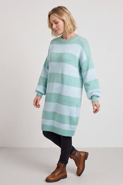 Osanna Stripe Knitted Jumper Light Blue – image 2 of 6
