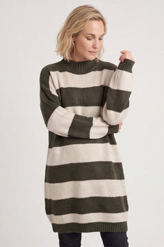 Osanna Stripe Knitted Jumper Khaki – image 2 of 6