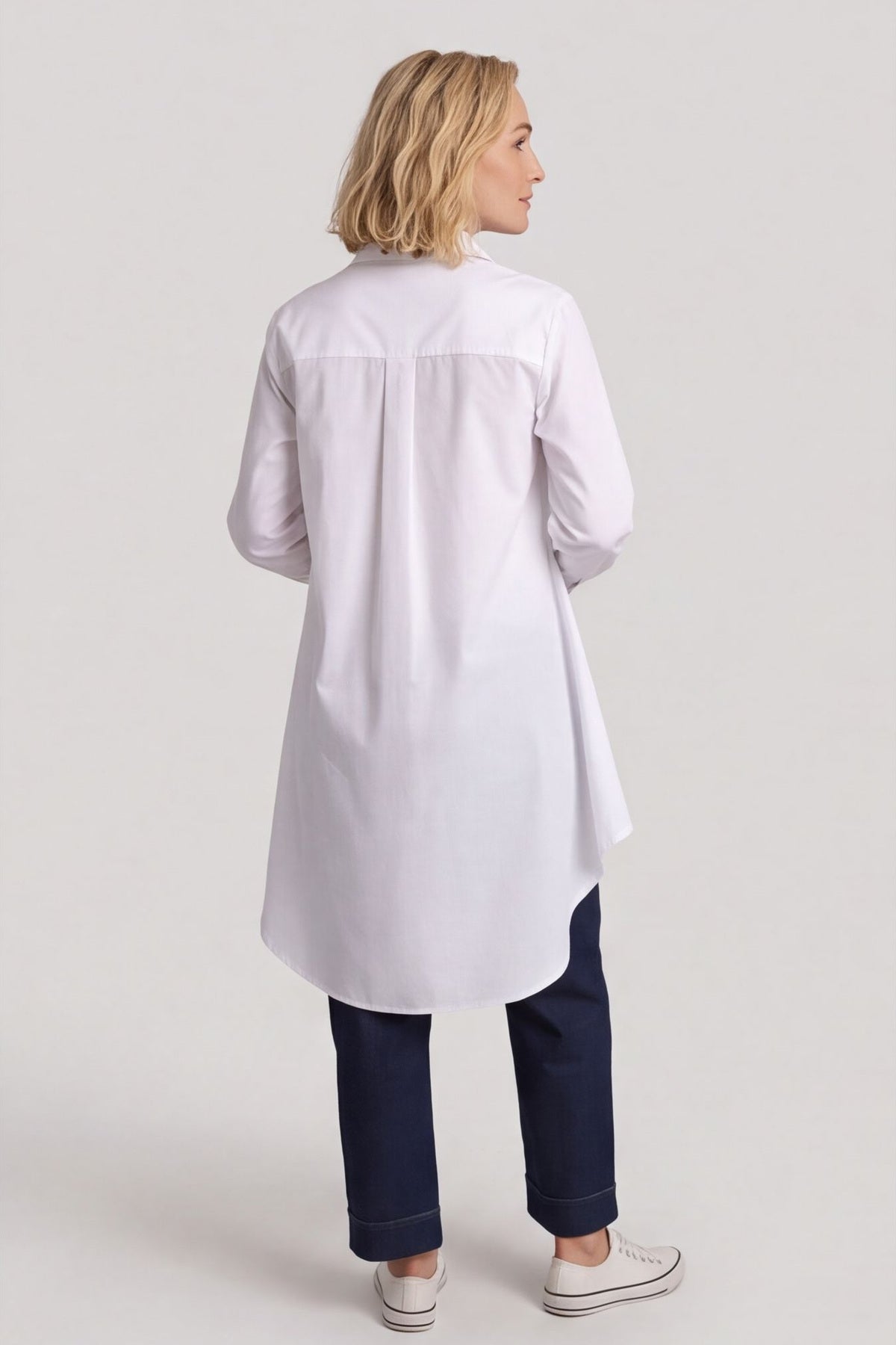 Christobel Tie Cotton Shirt White – image 1 of 5