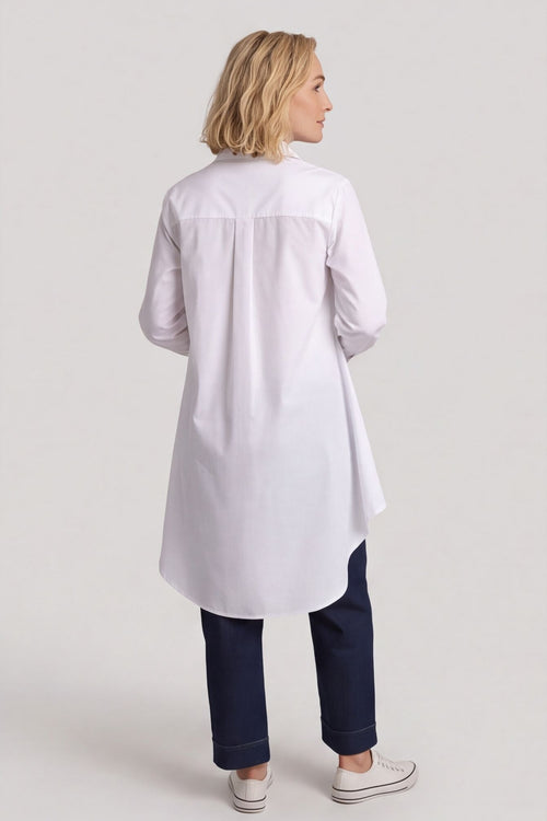 Christobel Tie Cotton Shirt White – image 1 of 5