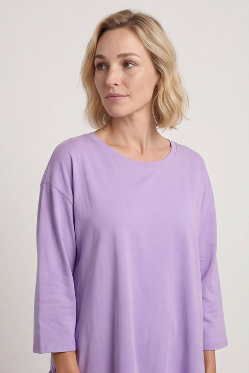 Carey Frill Cotton Top Lilac – image 1 of 3