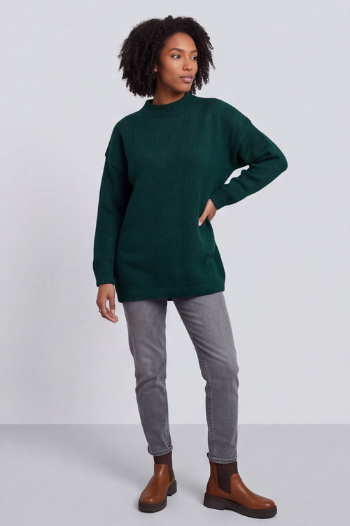 Elaine Knitted Jumper Bottle Green – image 2 of 6