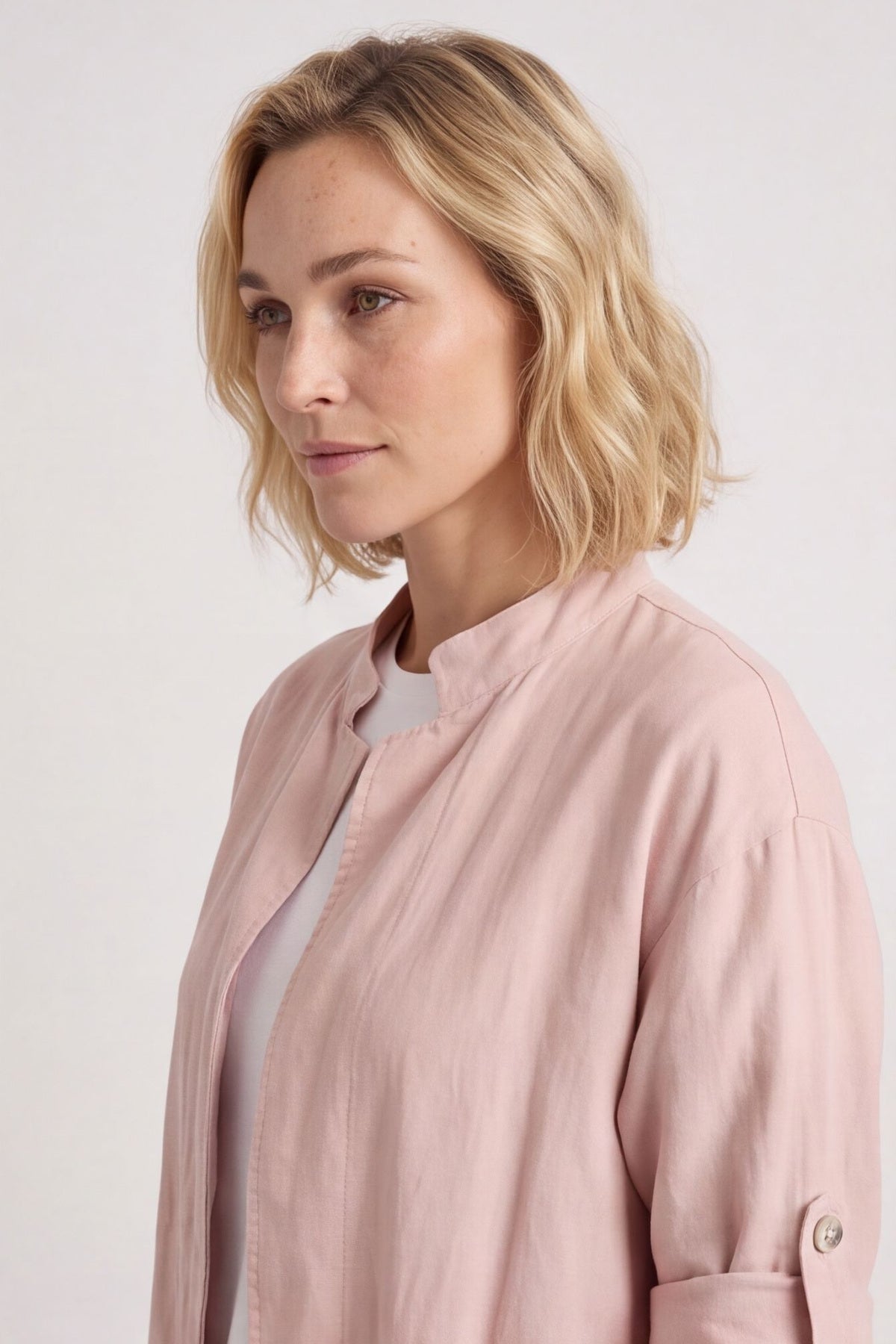 Gillian Linen Jacket Pink – image 2 of 5