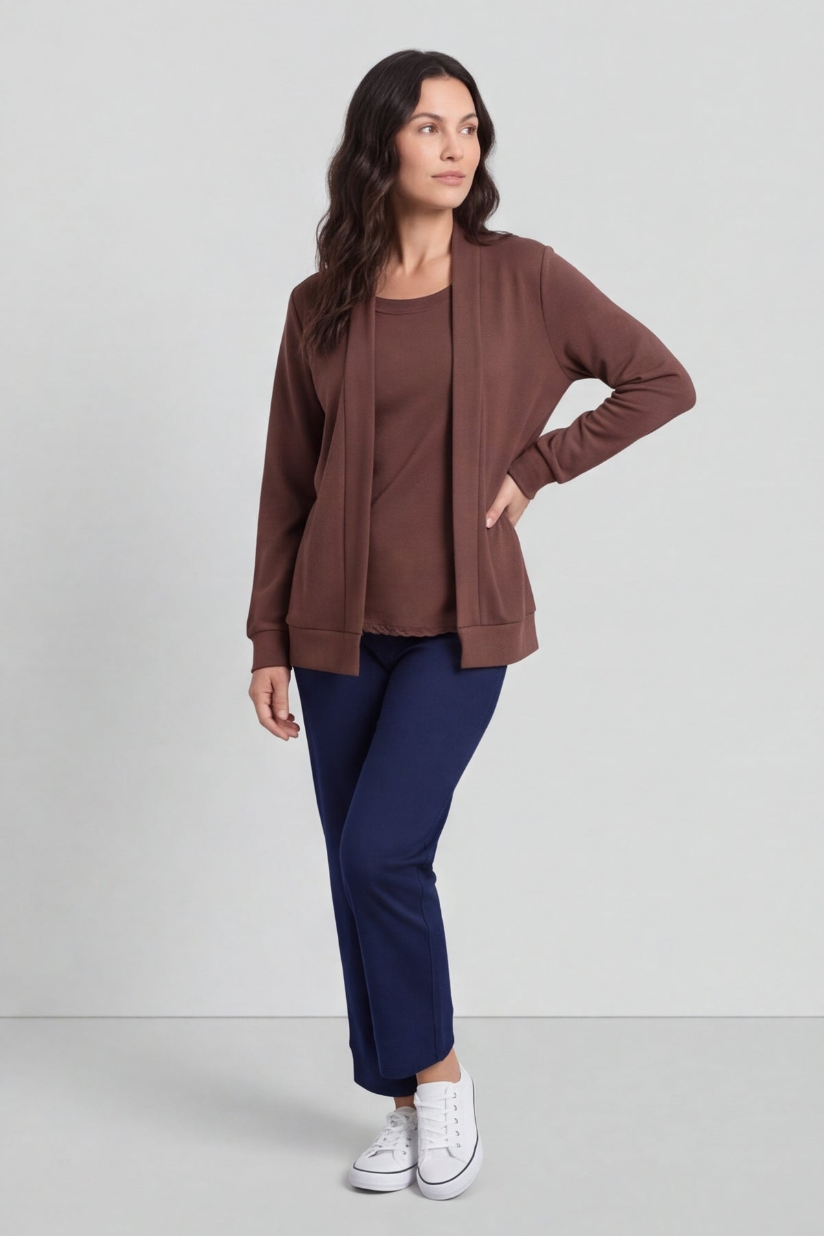 Evianna Knitted Top Cocoa – image 2 of 6