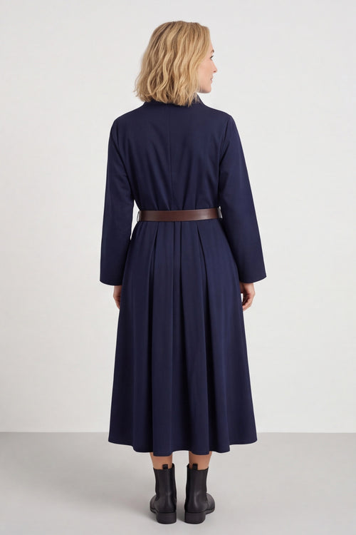 Eudora Belted Dress Navy – image 2 of 6