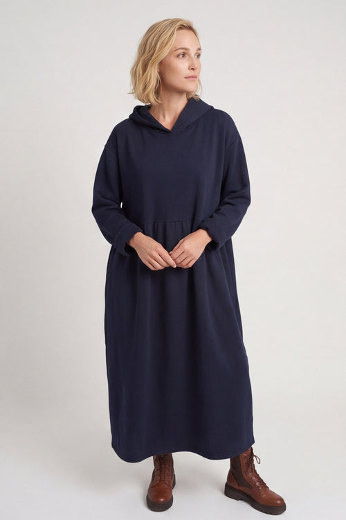Saskia Hooded Dress Navy – image 2 of 3