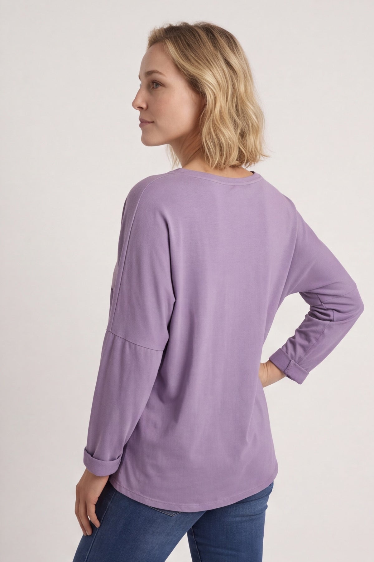Cherie Heart Cotton Top Purple – image 2 of 5