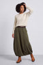 Georgetta Belted Cotton Skirt Khaki – image 2 of 6