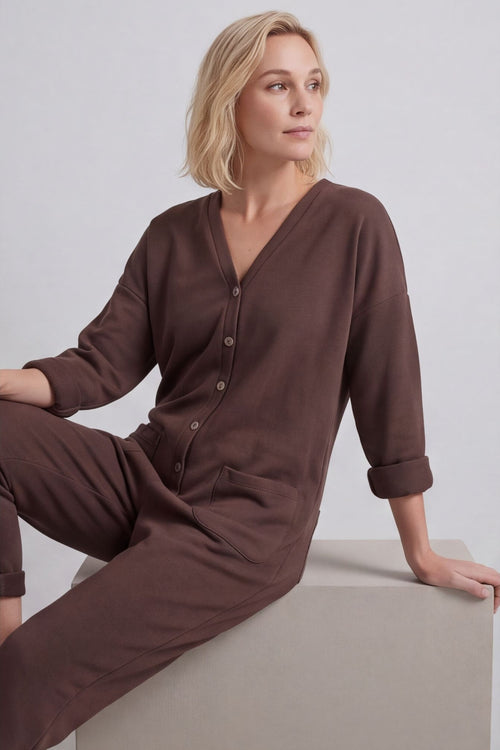 Paulton Jersey Boilersuit Cocoa – image 2 of 6