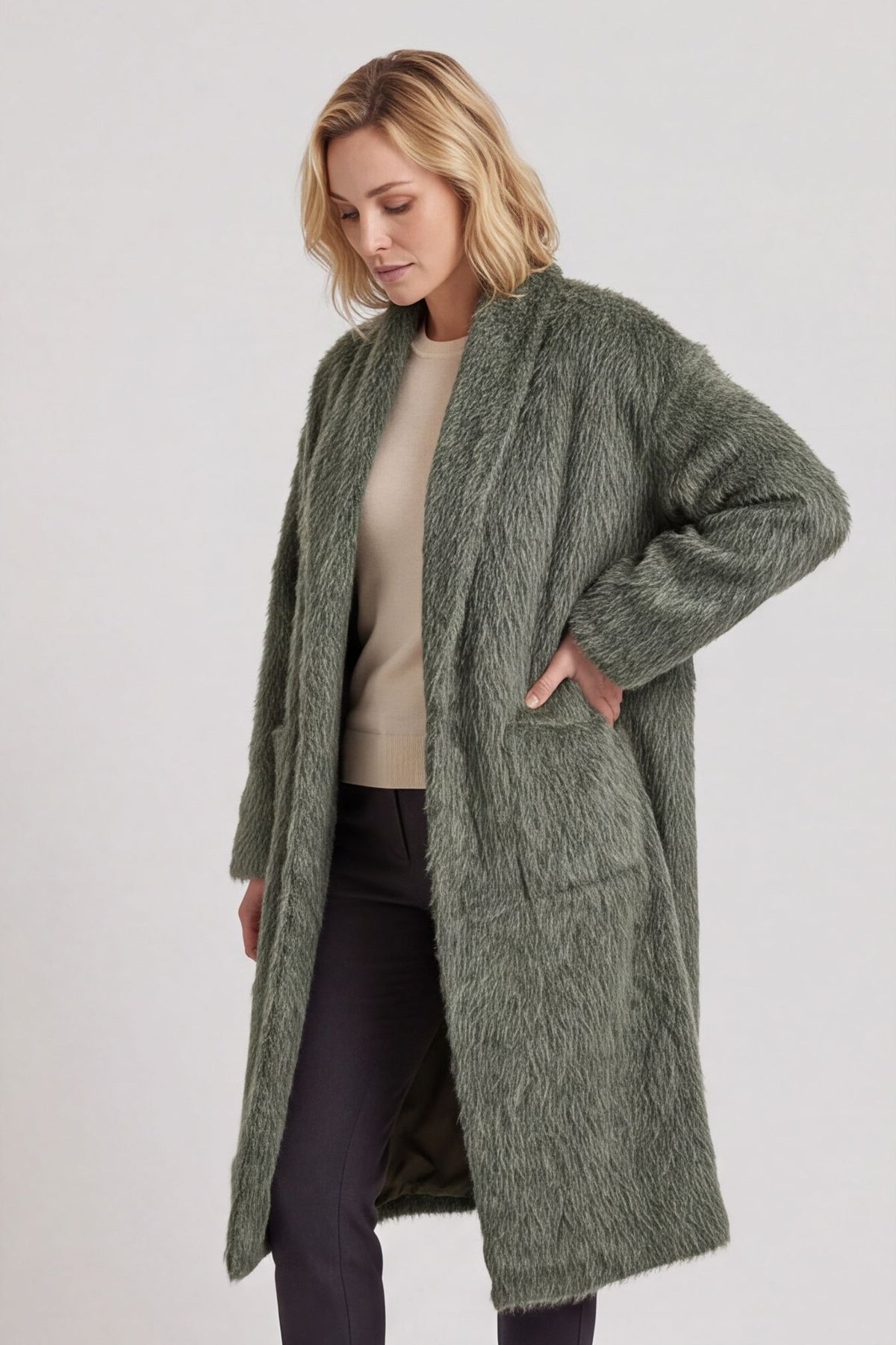 Stevie Soft Brushed Longline Jacket – image 2 of 5