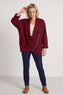 Floella Zip Cotton Jacket Wine – image 2 of 5
