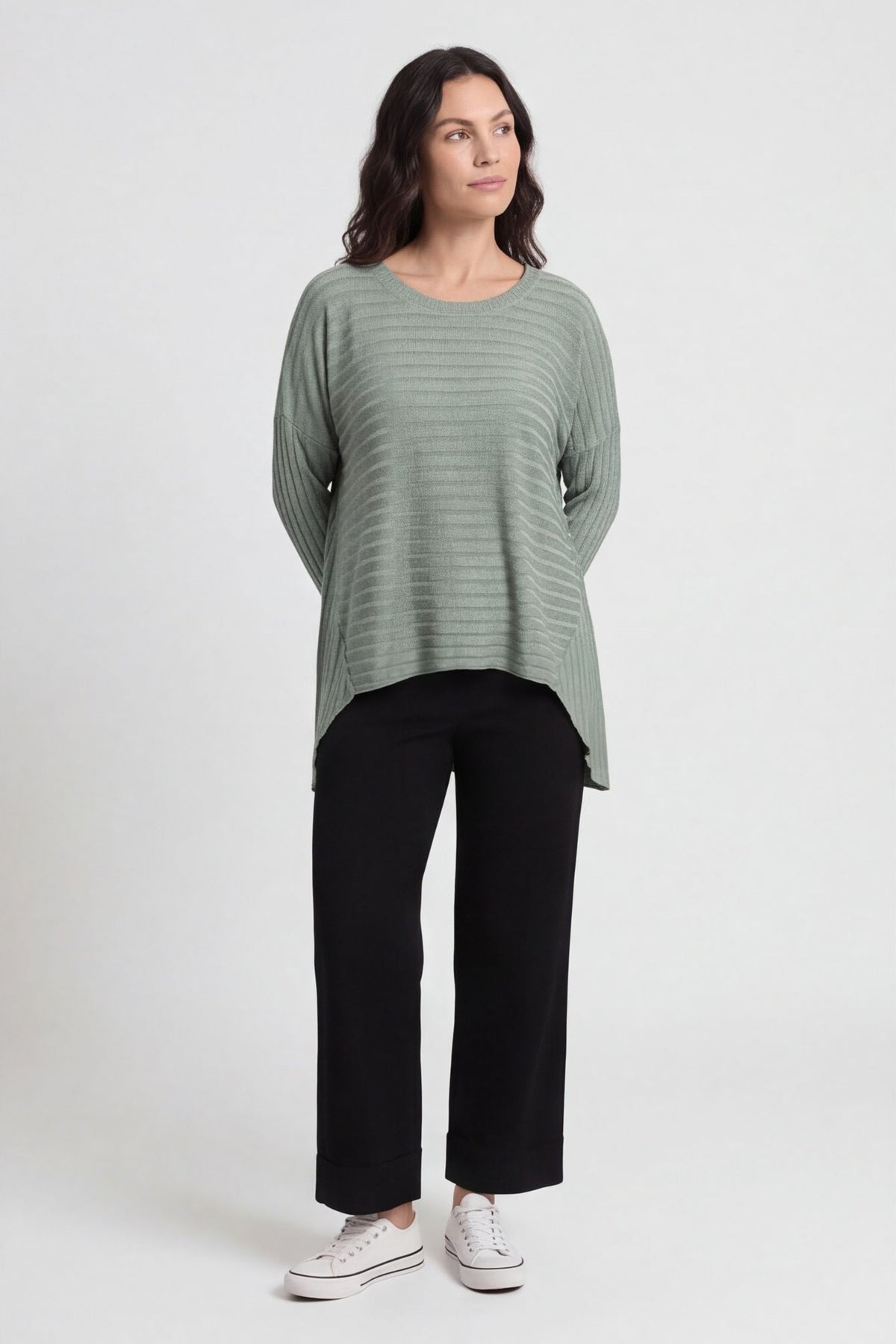 Allissa Knit Top Khaki – image 2 of 6