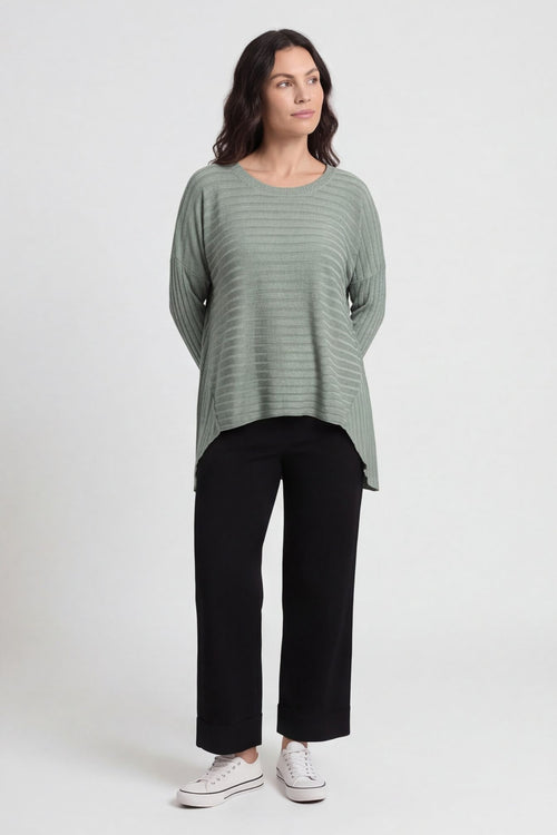 Allissa Knit Top Khaki – image 2 of 6