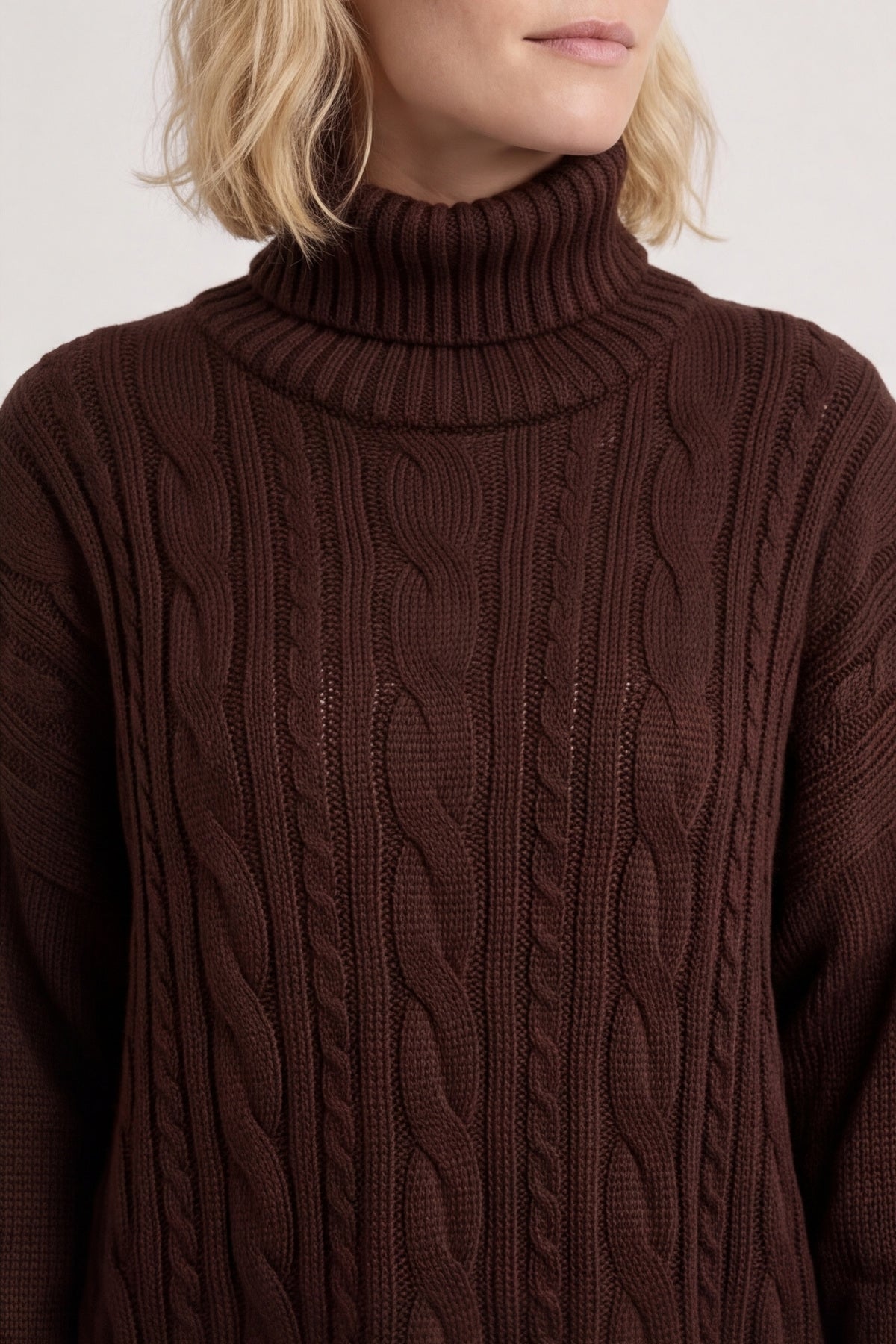Moira Polo Knitted Jumper Cocoa – image 3 of 6