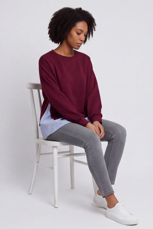Gail Layer Detail Top Wine – image 3 of 6