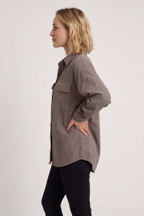 Tonya Needlecord Jacket Mocha – image 3 of 6