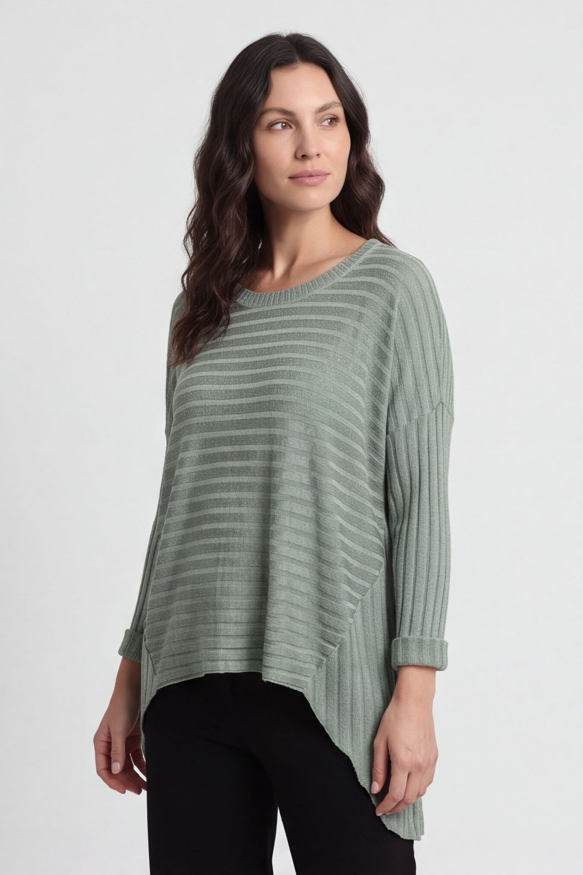 Allissa Knit Top Khaki – image 3 of 6