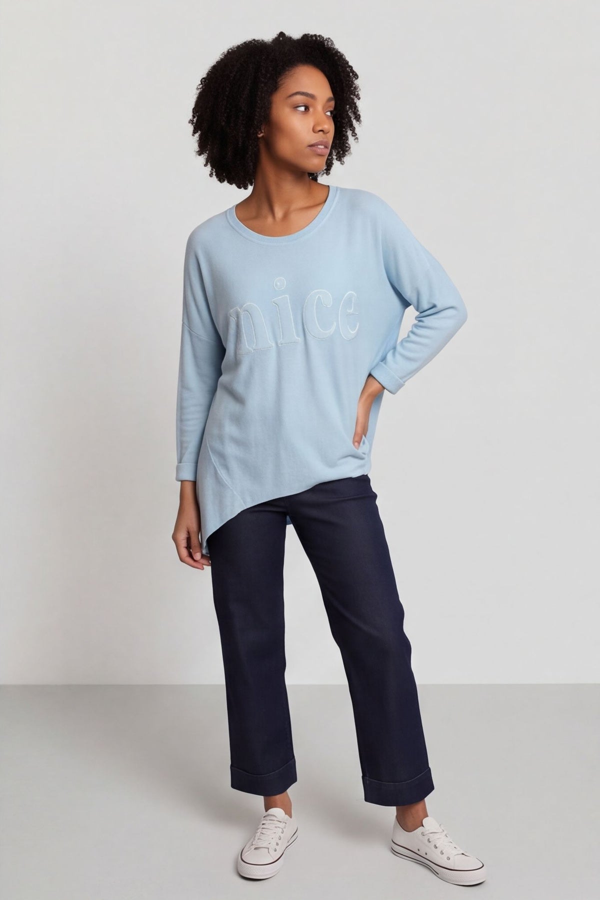 Nice Knit Top Light Blue – image 3 of 6