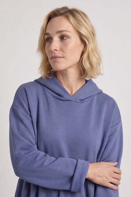 Saskia Hooded Dress Blue – image 3 of 5