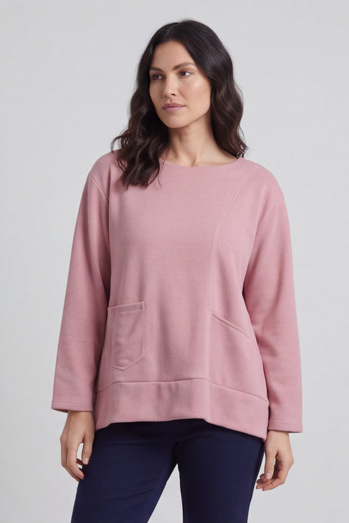 Codie Wool Top Pink – image 3 of 5