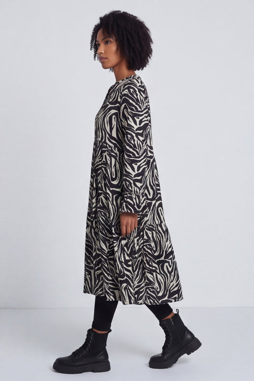 Jackie Zebra Print Dress - Image 3